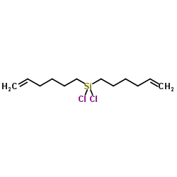 Dichloro(di-5-hexen-1-yl)silane Structure