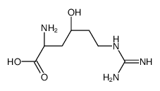 (2S,4R)-2-amino-6-(diaminomethylideneamino)-4-hydroxyhexanoic acid Structure