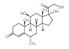 6α-Methyl Hydrocortisone Structure