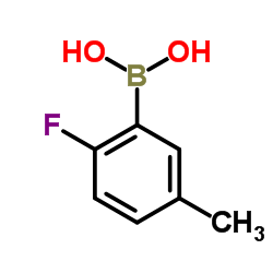 2-氟-5-甲基苯硼酸结构式