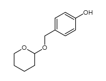 4-(tetrahydropyran-2-yloxymethyl)phenol结构式