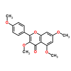 Tetramethylkaempferol Structure
