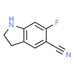 6-Fluoroindoline-5-carbonitrile Structure