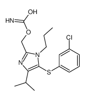 [5-(3-chlorophenyl)sulfanyl-4-propan-2-yl-1-propylimidazol-2-yl]methyl carbamate Structure