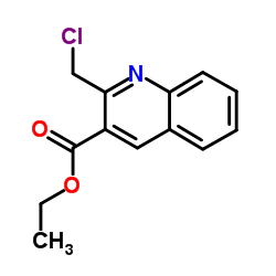Ethyl 2-(chloromethyl)-3-quinolinecarboxylate structure
