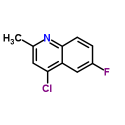 4-氯-6-氟-2-甲基喹啉结构式