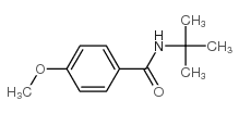 N-叔丁基=4-甲氧基苯甲酰胺结构式