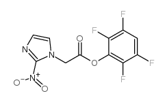 2-Nitro-1H-imidazole-1-acetic acid 2,3,5,6-tetrafluorophenyl ester结构式