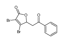 3,4-dibromo-2-phenacyl-2H-furan-5-one结构式