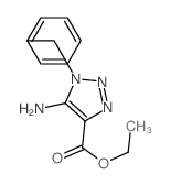 5-氨基-1-苄基-1H-1,2,3-噻唑-4-羧酸乙酯结构式