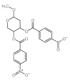 [6-methoxy-4-(4-nitrobenzoyl)oxy-oxan-3-yl] 4-nitrobenzoate Structure