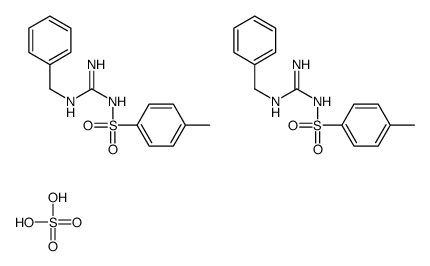 2-benzyl-1-(4-methylphenyl)sulfonyl-guanidine, sulfuric acid结构式