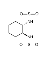 (1S,2s)-1,2-N,N-双[(甲烷磺酰基)氨基]-环己烷结构式