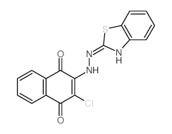 1,4-Naphthalenedione,2-[2-(2-benzothiazolyl)hydrazinyl]-3-chloro- Structure