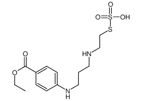 4-[[3-[[2-(Sulfothio)ethyl]amino]propyl]amino]benzoic acid 1-ethyl ester结构式