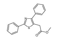 2,4-二苯基5-基 噻唑乙酸甲酯结构式