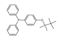 4-(tert-butyldimethylsiloxy)phenyldiphenylphosphine结构式