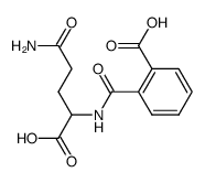 N-(o-Carboxybenzoyl)-D,L-glutamine结构式
