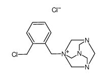 1-[2-(chloromethyl)benzyl]-3,5,7-triaza-1-azoniatricyclo[3.3.1.13,7]decane chloride Structure