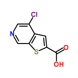 4-氯噻吩并[2,3-c]吡啶-2-羧酸结构式