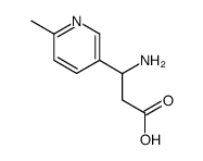 3-Pyridinepropanoicacid,-bta--amino-6-methyl-(9CI) structure