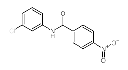 Benzamide,N-(3-chlorophenyl)-4-nitro-结构式
