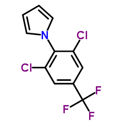 1-[2,6-Dichloro-4-(trifluoromethyl)phenyl]-1H-pyrrole结构式