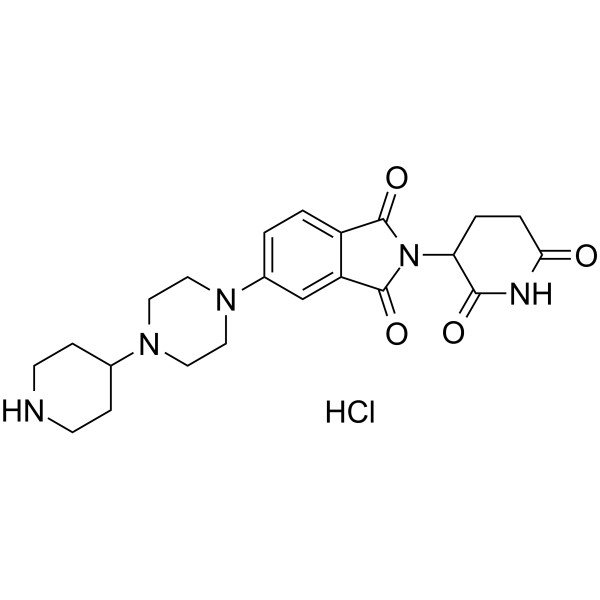 Thalidomide-Piperazine-Piperidine hydrochloride结构式