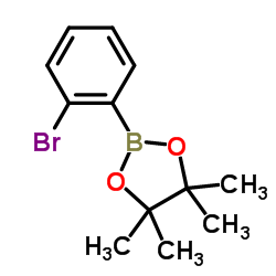 2-(2-溴苯基)-4,4,5,5-四甲基-1,3,2-二杂氧戊硼烷结构式
