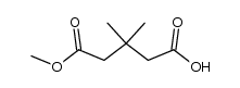 2,2-dimethyl-propane-1,3-dicarboxylic acid monomethyl ester Structure