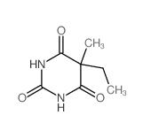 2,4,6(1H,3H,5H)-Pyrimidinetrione,5-ethyl-5-methyl-结构式