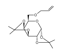 6-O-Allyl-1,2:3,4-di-O-isopropylidene-α-D-galactopyranose Structure