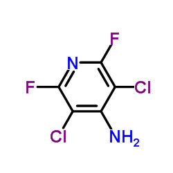 4-氨基-3,5-二氯-2,6-二氟嘧啶结构式