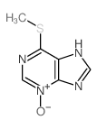 9H-Purine,6-(methylthio)-, 3-oxide Structure