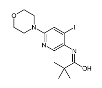 N-(4-iodo-6-morpholin-4-ylpyridin-3-yl)-2,2-dimethylpropanamide Structure