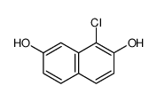 1-chloronaphthalene-2,7-diol Structure