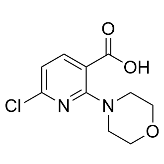 6-氯-2-吗啉代烟酸结构式