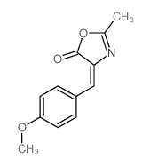5(4H)-Oxazolone,4-[(4-methoxyphenyl)methylene]-2-methyl- Structure