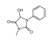 5-hydroxy-3-methyl-1-phenylimidazolidine-2,4-dione Structure