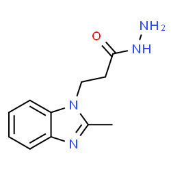 3-(2-甲基-1H-苯并[d]咪唑-1-基)丙酰肼结构式