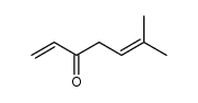 6-methyl-hepta-1,5-dien-3-one结构式