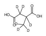 甲基丁二酸-D6结构式