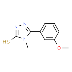 5-(3-METHOXYPHENYL)-4-METHYL-4H-1,2,4-TRIAZOLE-3-THIOL Structure