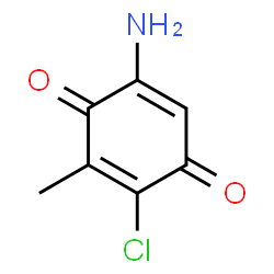 2,5-Cyclohexadiene-1,4-dione,5-amino-2-chloro-3-methyl-结构式