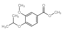 4-异丙氧基-3-甲氧基苯甲酸甲酯结构式