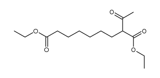 2-acetyl-nonanedioic acid diethyl ester结构式