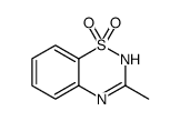 3-methyl-4H-1λ6,2,4-benzothiadiazine 1,1-dioxide结构式