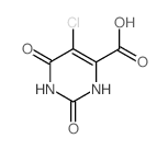 5-氯-1,2,3,6-四氢-2,6-二氧代-4-嘧啶甲酸结构式