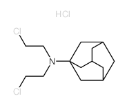 Tricyclo[3.3.1.1 (3,7)]decan-1-amine, N,N-bis(2-chloroethyl)-, hydrochloride (9CI) (MF1) Structure