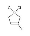 1,1-dichloro-3-methylsilacyclopent-3-ene结构式